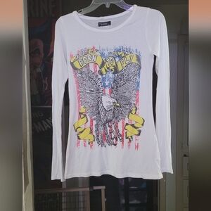 Lauren Moshi graphic long sleeve xs